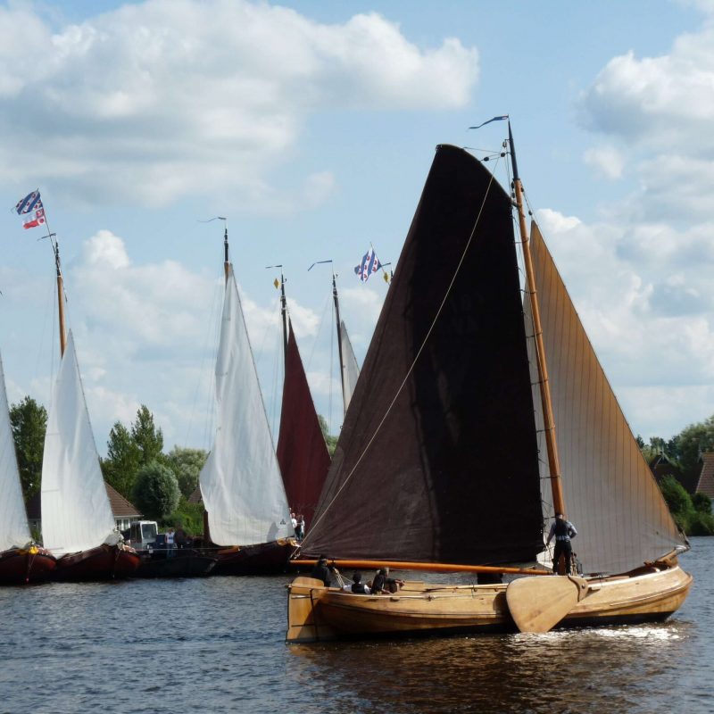 Houten skûtsje Aebelina door Johan Prins